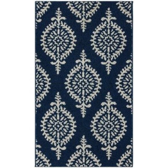 Threshold Other - 2'6"x4' Washable Paisley Tufted Accent Rugs Indigo - Threshold